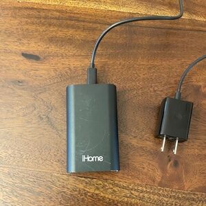 iHome Portable Power Bank with USB Port and Charging Cord